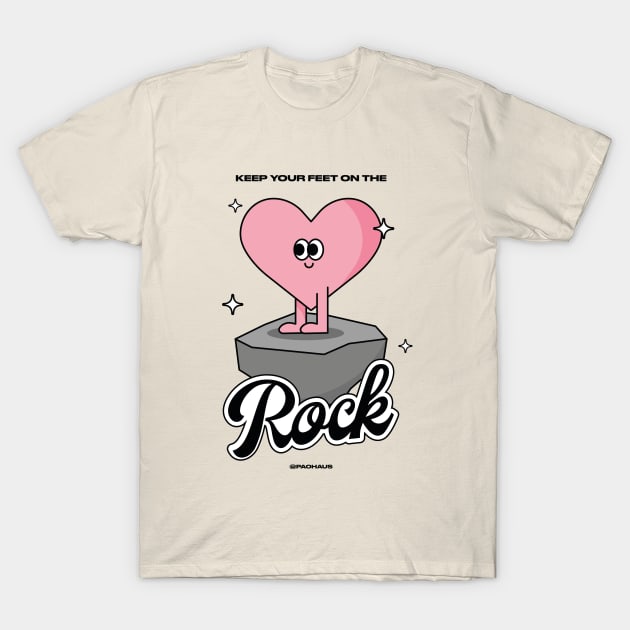 With the feet on the Rock T-Shirt by Paola Nicolas